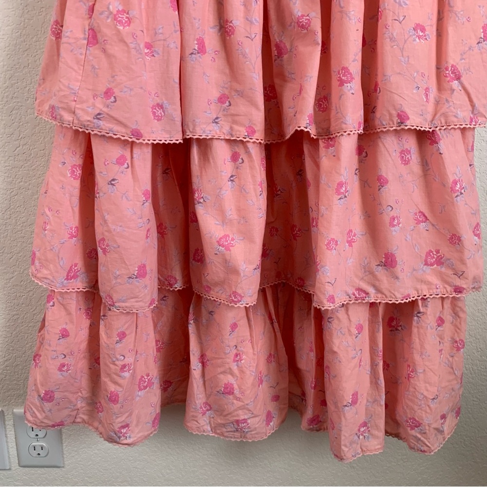 Love Shack Fancy X Target Simone Pink Ruffle Smocked Maxi Dress 2X - Picture 6 of 6